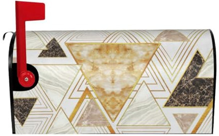 Protezione magnetica alla moda per cassetta postale stampata geometrica astratta, impermeabile, copertina stampata personalizzata per cassette postali