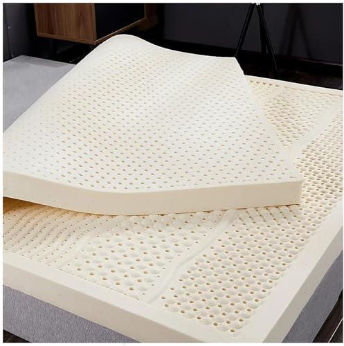 100% Natur-Latex Matratze,Kompression Und Keine Verformung, Wabenporenbelüftung, Weich Und Bequem,Naturkautschuk Matratze,TwinX76X80X4in