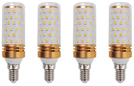 Jiotouhu E14 LED Maisglühbirne, Neutralweiß 4000K, 220V, 9W äquivalent zu 90W Halogenbirne, 900lm, Flimmerfrei, Nicht dimmbar, 4er Pack