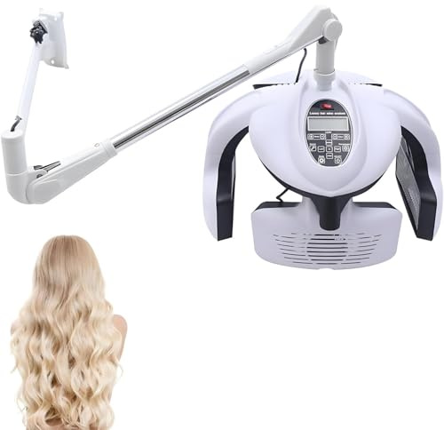 COAKUE Sèche-Cheveux Mural à Capuche avec Oscillation réglable, sèche-Cheveux Professionnel Multifonctionnel à 5 ​​disques Chauffants individuels Wall-Mount