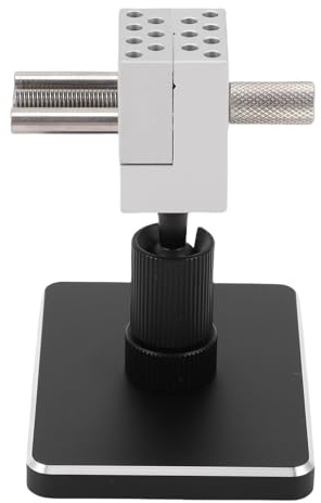 Oreilet Mini étau de Table, Petit étau de Table Réglable avec 14 Tiges de Serrage, Base Amovible, Plage de Serrage de 1,18 Pouces, pour Montre de Bijoux de Bricolage