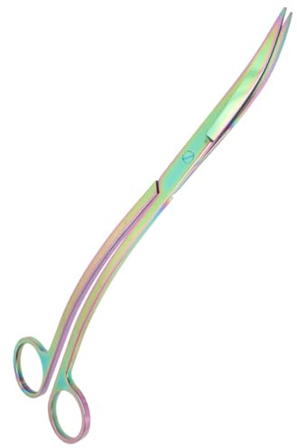 DONFAMDS Wasserpflanzenschere mit Bequemem Aufbewahrungsdesign Edelstahl zum Präzisen Schneiden von Aquarienpflanzen für Kleines Aquarium und Teichpflanzen