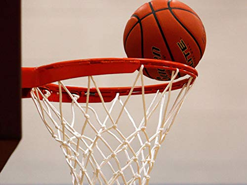 Maillestore Weißes Basketballnetz mit 45 cm Durchmesser