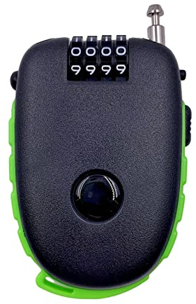 Bosvision Ultra-Secure 4-digit Combination Lock with 90cm Retractable Cable for Bike, Ski, Snowboard and Stroller