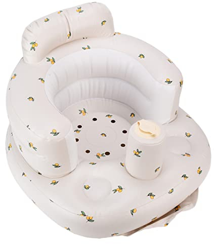 Baby Bad Stuhl Sitz Aufblasbare PVC Baby Badewanne Rosa Hocker Tragbare Kinder Spielzeug Lernen Hocker Trainingssitz Sofa Baby Learning-sitzmulti Funktion Aufblasbare Sitzhilfe Pool(Kirsche)