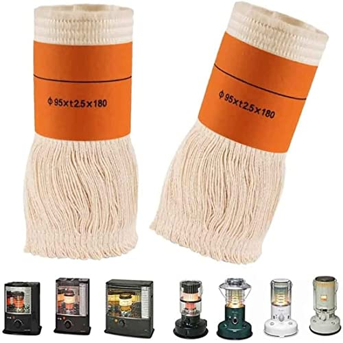 ARMARD Docht für Petroleumofen für Innenräume,Dochte für Petroleum Heizung Kerosin Heizer,Petroleumheizer Heizstrahler für Camping Zeltheizung Kochen Petroleum Ofen（95x t2.5x180mm） (Größe : 2pcs)