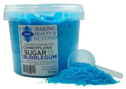 Baking Beauty and Beyond Premium Candy Floss Sugar 800g - Bubblegum Flavour