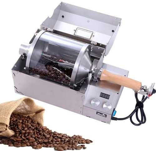 1200W Automatic Coffee Roaster, 500g Home Coffee Bean Baking Machine, Automatic Small Hot Air Coffee Roaster,Nut Peanut Cashew Chestnut Roasting