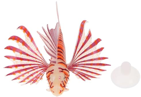 Beaupretty Leuchtende Löwenfisch Dekoration Aus Kunststoff Simulationsfisch Für Aquarium Naturnahe Aquarienlandschaft Und Fischtank Zubehör