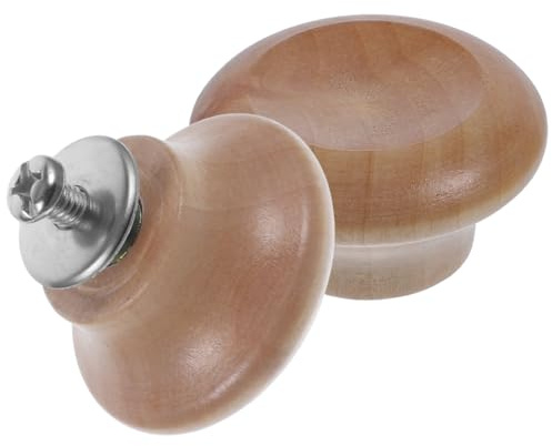 MAGICLULU 2 Pièces Bouchon de pot en bois massif bouton du couvercle accessoires de cuisine poignée couvercle casserole Poignée de couvercle pour casserole poêle à frire couvrir
