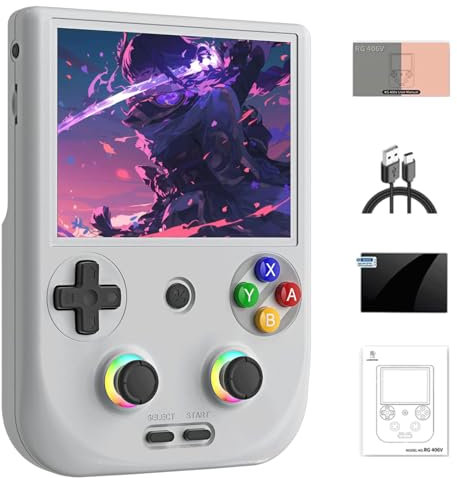 NULA RG406V Retro Handheld Spielkonsole, Android 13 Unisoc T820-Prozessor, 5,48-Zoll-IPS-Touchscreen, Arcade Videospielkonsolen, Unterstützt 5G WiFi Bluetooth - Keine Spiele