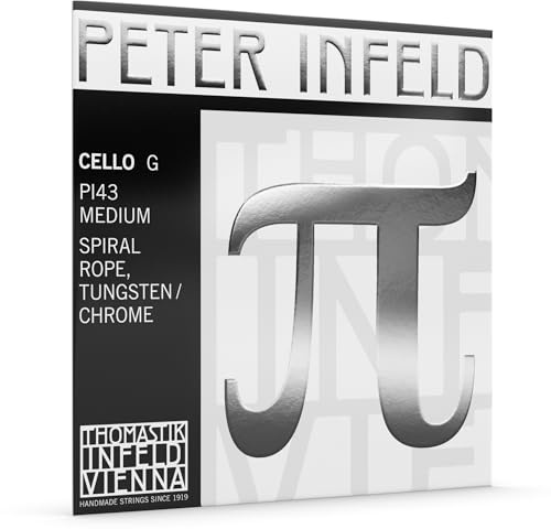 Thomastik Peter Infeld G-Saite für Cello 4/4 Medium Spiral-Kern, Wolfram-Chrom umsponnen - PI43