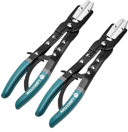 LIBRATON slangklämstänger, 2 stycken slangkopplingstång, 30 cm spärrslangtång med automatisk låsning, slangklämma, klämmtång för bränsleslangar, kylmedel, bilar