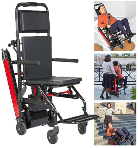 Sedia per Trasferimento Paziente Carrello elettrico per scale, carrello elettrico per scale, montascale per anziani, sedia elettrica pieghevole per scale, per pazienti anziani