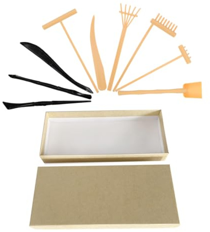 minkissy Zen Garden Rakes Set Miniature Sand Art Tools for Desk DIY Meditation Compact Design for Mindfulness and Relaxation Artistic Sand Tray Accessories for Tranquil Workspace