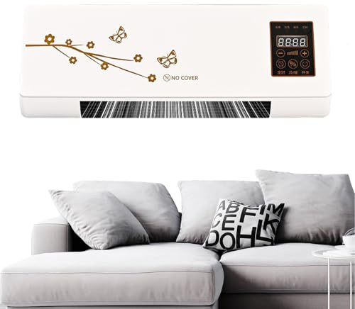 Climatizador de Pared | Unidad de Aire Acondicionado Portátil para Habitación - Silencioso con Mando Frío Calor Temporizador 24 Horas para Interior Hogar Cocina Baño Todo el Año