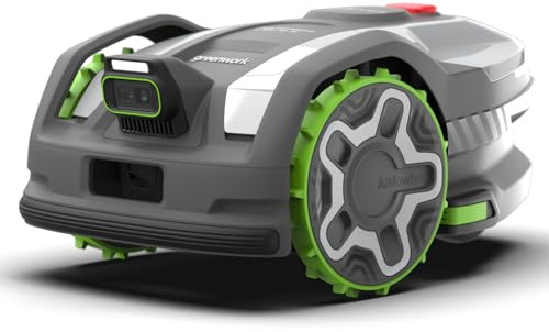 Greenworks C8 Vision+RTK Tondeuse Robot sans Fil Jusqu’à 800 m2, Cartographie Automatique, Détection D’Obstacles 3D-ToF (Jour & Nuit), Gestion Multi-Zones Via Appli, Garantie Constructeur 3 Ans