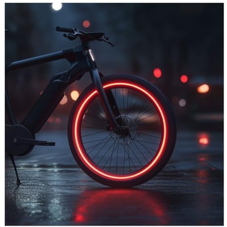 customTAYLOR33 (All Vehicles Red High Intensity Grade Reflective Copyrighted Safety Rim Tapes (Must Select Your Rim Size), 20 (20 (TIRE Size, for Bicycles/E-Bikes)