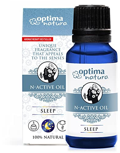 Schlaf, Nootropic Ätherische Öle Optima Natura N-Active, Duftöle 100% Naturrein Lavendelöl, Zitronenmelisse, Mandarinenöl für Diffuser, Aromatherapie, Massageöl, Entspannung und Sleep