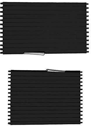 Portavasos, cubierta deslizante Riloer para consola central de coche, persianas correderas, portavasos, cubierta enrollable para BMVV X5 E70 E70 LCI X6 E71 E72 híbrido, negro 51166954943