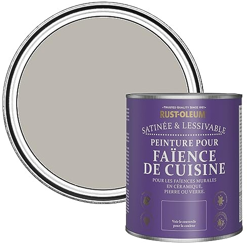Rust-Oleum abwaschbare Küchenfliesenlack in grau mit Seidenglanz Finish - Gorthleckstein 750ML