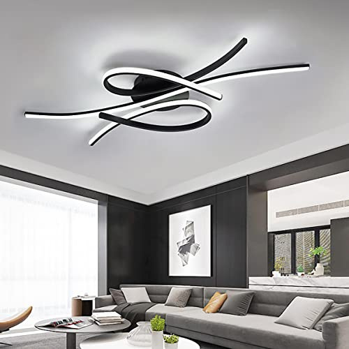 Moderne LED Deckenleuchte Dimmbar Schlafzimmer Deckenlampe Wohnzimmerlampe mit Fernbedienung Kreative Design Esszimmer Beleuchtung,Deckenbeleuchtung Innenbeleuchtung Decken Lampe Lichter Kronleuchter