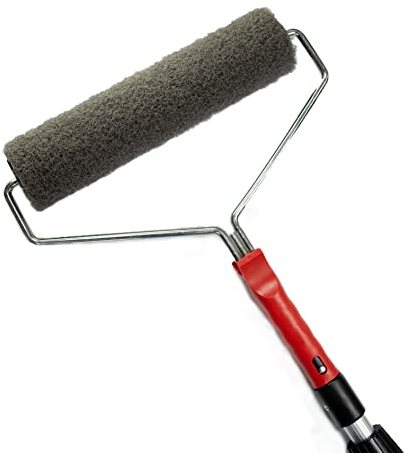 Profi Rollspachtel 300mm zum Verfugen und Fertigstellung, Spachtelwalze, Beschichtungsroller mit Kunststoffgriff CT01