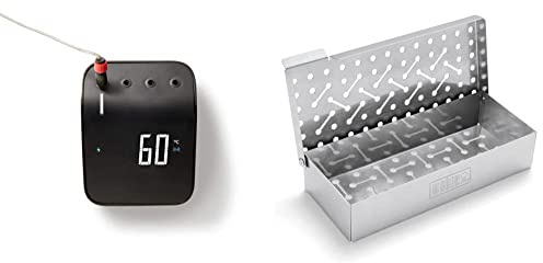 Weber 3202 Connect Smart Grilling Hub, digitaler Grillassistent & 7576 Räucherbox universal, Räuchern, für Gas- und Holzkohlegrills, Raucharmona