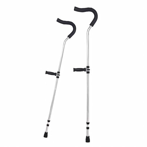 1 Paar Klappbare Achselkrücken, Ergonomisch Höhenverstellbar Gehhilfe Krücken, for Jugend, Erwachsene
