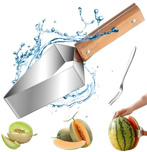 Lyoveu Cuchillo Para Cortar Sandía，cortador De Cubos De Sandía De Acero Inoxidabl,cortador De Frutas Multifuncional,Cocina Gadgets,Herramientas De Corte De Frutas De Cubo-A