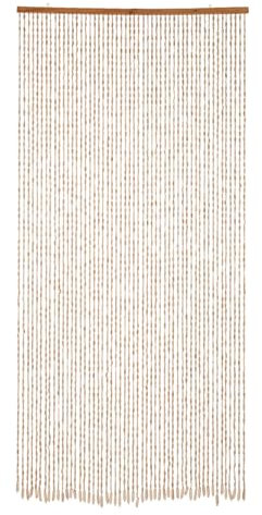 Fliuyr 90 x 200 cm Bambus Holz Perlenvorhang,52 Strands Bambus und Holz Türöffnung Vorhang,Boho-Perlenvorhang,Türvorhang,für Foyerabtrennungen