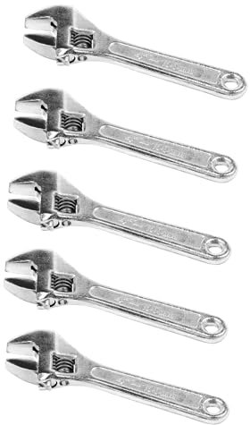 GREOHNMPAW 5X Chiave Inglese Regolabile In Metallo da 4 Pollici da 100 mm