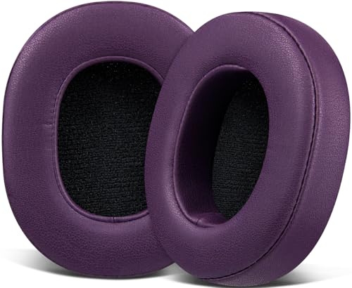 SOULWIT Cuscinetti Auricolari Ricambio per Skullcandy Hesh 3/ANC/Evo & Crusher Wireless/540/ANC/Evo & Venue ANC Over-Ear Cuffie, Padiglioni con Morbida Pelle Proteica, Schiuma Antirumore