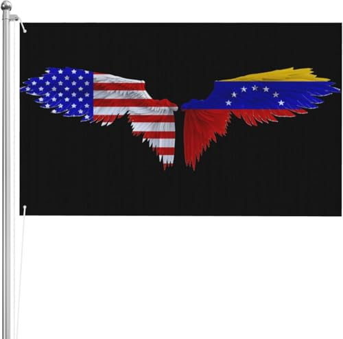 Bandiera Pirata 90X150cm, wing America Malta Maltese Resistente allo Scolorimento Bandiere Durevole Striscioni di Bunting per Balcone Parata Ristoranti