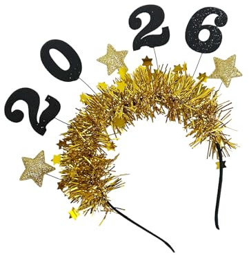 Tkidplw Festival 2026 Kopfschmuck, elegantes Lametta-Haarband, modisches Haar-Accessoire für Erwachsene und Kinder, Party, Foto-Requisiten, Party-Kopfschmuck