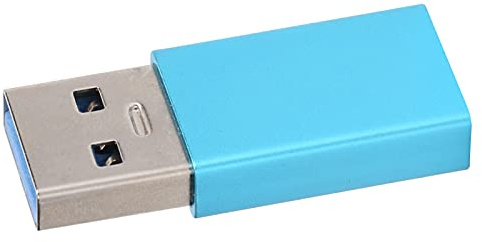 aqxreight Convertidor de Adaptador Tipo C Hembra a USB 3.0 Macho USB Accesorios de Computadora de Carga Rápida a Computadoras Portátiles a Macho Cargar un Adaptador Es una Transmisión Rápida (Blue)