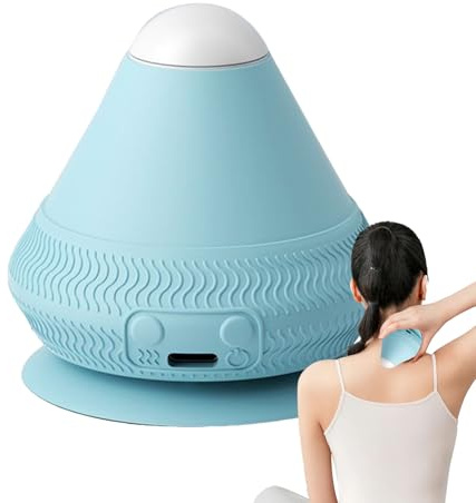 Monterbar muskelmassageboll – elektrisk sug-fasciaboll, uppvärmd vibrationsmassage | fotyoga fitnessrulle för muskelfrisättning rygg nacke avslappning