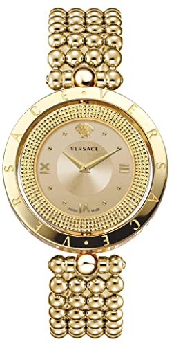 Versace Damenuhr EON Edelstahlarmband Gold 33,6mm