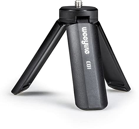 Mini treppiede 1/4, supporto da tavolo treppiede compatto per weeylite K21/K60/S05 Light, fotocamera, Smooth 4, Osmo Mobile, Vimble 2, stabilizzatore con impugnatura cardanica