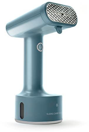 Taurus - Plancha Vertical Vapor Sliding Care Compact 1600W | Lista en 18s | Vapor 25 g/min | Suela Inox | Autoapagado | Depósito 135ml Extraíble | Alta Desinfección | Cepillo Tejidos | Turquesa