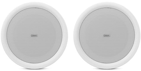 Audibax CM808L-BT Altavoces Techo Blancos Bluetooth Bluetooth Empotrables 2 Vías 2 x 40W 8