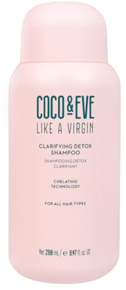 Coco and Eve Clarifying Detox Shampoo. Remove Hard Water & Product Build Up. With Hibiscus Cider Vinegar to Detox Scalp. Color Safe & Non-Stripping. (280 ml)