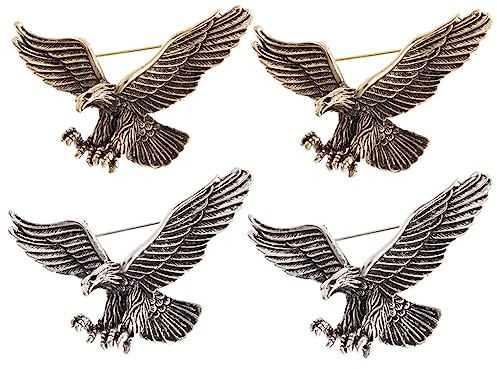 SAFIGLE 4stücke Vintage Pin Brosche Aus Legierung Tier Anstecknadel Für Kleidung Schals Und Hüte Brosche Für Damenkleidung Anstecknadel Metallbrosche Broschennadel