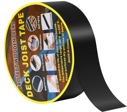 XIZAO Dach Reparaturband Wasserdichtes Butyl Klebeband Selbstklebend Bitumenband Dachband Dichtband für Deck Dachabdichtung 5cm x 10m