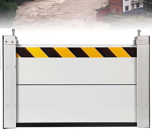 Generisch Hochwasserschutz Barriere Tur Hochwasserschutz Barriere Kellerfenster Hochwasserschutz Dammbalken Einfach Zu Bedienen Geeignet FüR Garageneinfahrten DurchgäNge StraßEn Usw,Silber,60x40cm