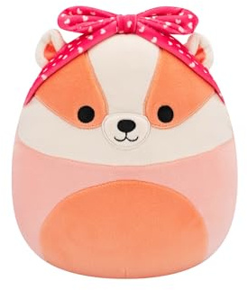 Squishmallows SQVA01183 Rostam der Dachs - Peluche ufficiale Jazwares, morbidissimo, 19 cm
