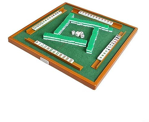 ChicBosomn Kompaktes und tragbares Mahjong-Tisch-Set für Reisen und Zuhause