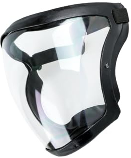 Bojueshaw Anti-Fog Full Face Shield with Adjustable Strap,Reusable HD Clear Protective Visor for Adults,Universal Face Mask for Work,Outdoor & Daily Use(Black)