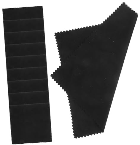 HANABASS 10 piezas Paquete de Paños de Limpieza de Microfibra para Instrumentos Musicales Reutilizables y Eficaces para Violín Guitarra y Piano