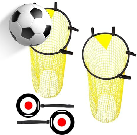 Pruojhw Mur de but de football - Filet de but de football - 1 ensemble d'accessoires de football faciles à fixer et à détacher pour l'entraînement des adolescents et des - Jeu de sport - Fête